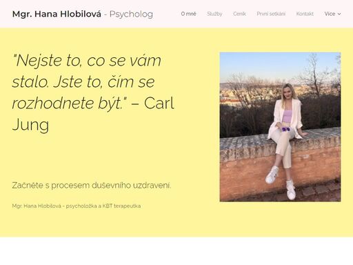 pomáhám lidem zvládat úzkosti, stres, vztahové problémy i životní krize. ve své praxi kombinuji odbornost, respekt a přijetí. seznamte se se mnou blíže.