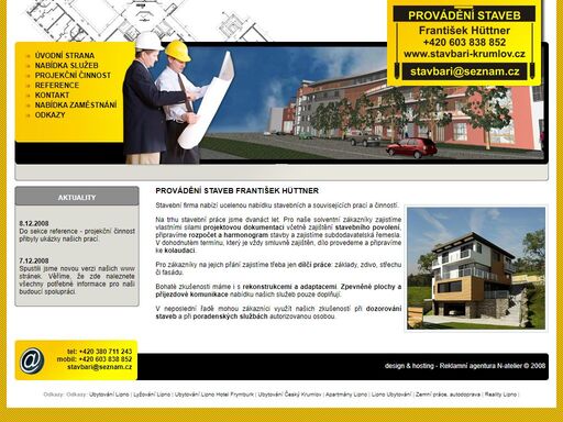 pro naše solventní zákazníky zajistíme vlastními silami projektovou dokumentaci včetně zajištění stavebního povolení, připravíme rozpočet a harmonogram stavby a zajistíme subdodavatelská řemesla. v dohodnutém termínu, který je vždy smluvně zajištěn, dílo provedeme a připravíme ke kolaudaci. 