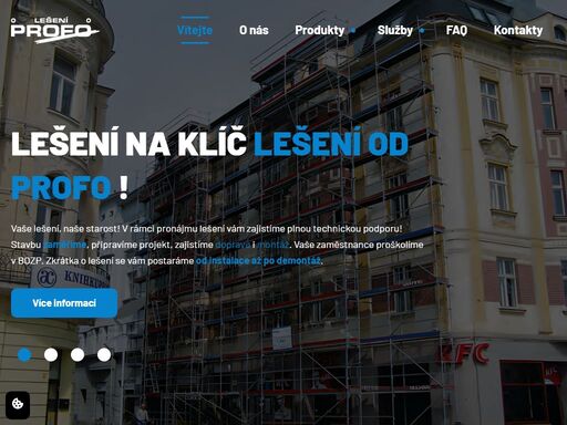 dodáváme stavební lešení, shozy na suť i zastřešení staveb! na trhu jsme již od roku 2006, a za tu dobu jsme nasbírali mnoho zkušeností.