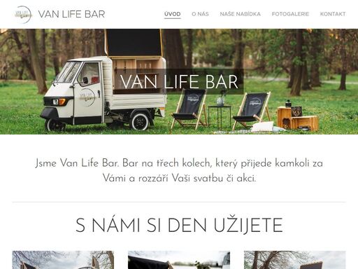 van life bar. to je bar na třech kolech, který přijede kamkoli za vámi a rozzáří vaši svatbu či akci.