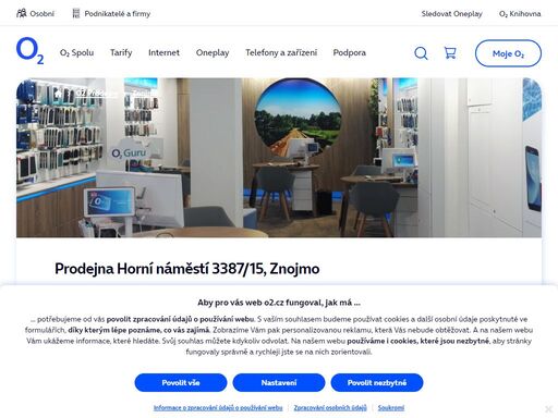 prodejna znojmo - horní náměstí 3387/15. o2 služby, telefony, zařízení a příslušenství nebo profesionální podpora a spoustu dalšího, to nabízejí všechny naše značkové prodejny.