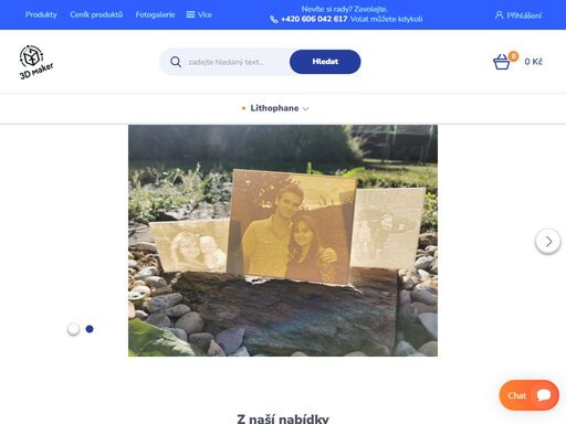 3d tisk, lithophane, grafika, fotografie