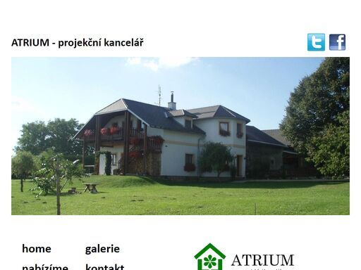 projekce staveb, projekční kancelář, atrium, rodinný dům, nízkoenergetický, rekonstrukce zhotovíme vám individuální projekt stavby na míru pro bytovou, průmyslovou, zemědělskou a administrativní výstavbu.