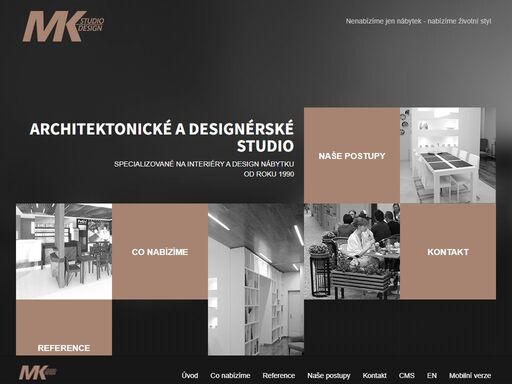 architektonické a designérské studiospecializované na interiéry a design nábytku od roku 1990, arch. vítězslav mácha