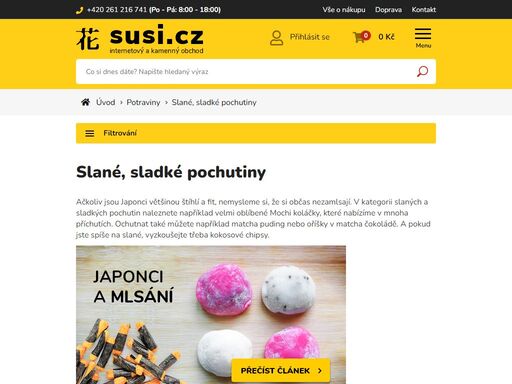 kvalitní japonské suroviny – sushi rýže, řasy nori, sójové omáčky, miso, japonské nudle a další. kupte japonské a asijské potraviny a keramiku u odborníka!