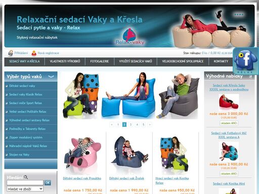 sedací vaky, pytle a křesla přímo od výrobce, šijeme sedací vaky, křesla, podnožky a velké lehací a sedací polštáře špičkové kvality.