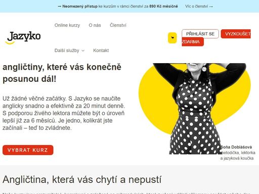 online jazykové kurzy angličtiny, které vás konečně posunou dál! už žádné věčné začátky. s jazyko se naučíte anglicky snadno a efektivně za 20 minut denně.