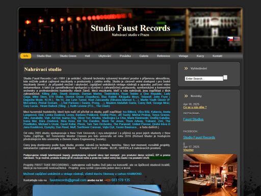 recording studio in prague czech republic europe eu praha 