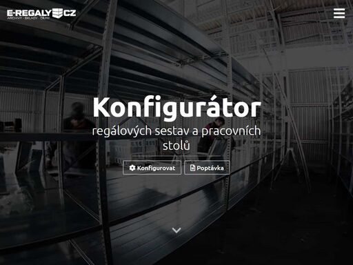 konfigurátor policový, paletových regálů a dílenských stolů. jednoduše si lze v naší internetové aplikaci složit regál nebo stůl přesně podle vašich představ.