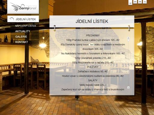 www.restauracecernyorel.cz