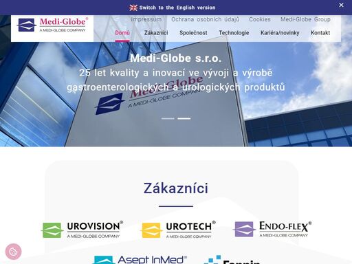 společnost medi-globe s.r.o. se specializuje na výrobu inovativních produktů pro minimálně invazivní metody v klíčových oblastech urologie a gastroenterologie.