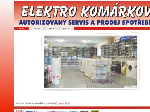 elektro, servis, komarkovi, prodej, plzen