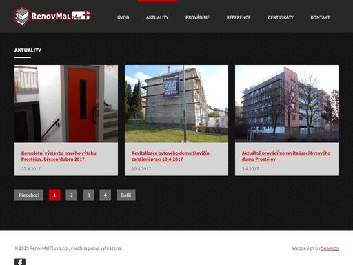 nabízíme zateplování a revitalizace panelových domů, mytí fasád od nečistot.