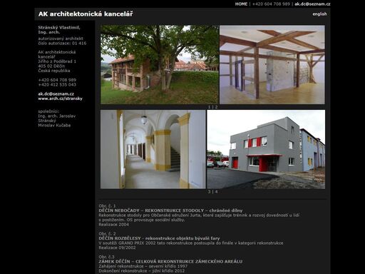 ak architektonická kancelář, stránský vlastimil, ing. arch.