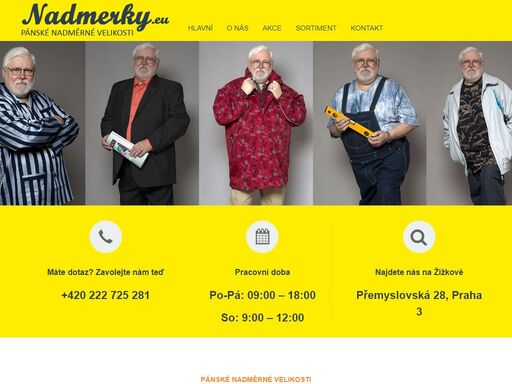 pánské nadměrné velikosti. zaměřujeme se na plnoštíhlé a vysoké lidi, kteří mají problém sehnat nadměrnou konfekční velikost.