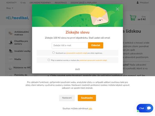 velký výběr kvalitních zdravotnických a rehabilitačních pomůcek skladem a za příznivé ceny! při nákupu nad 1500 kč je doprava zdarma! helpmedikal.cz