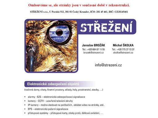 zajišťujeme zabezpečovací systémy, televizní systémy, satelitní systémy, kamerové systémy, slaboproudé instalace a elektroninstalace, datové sítě.