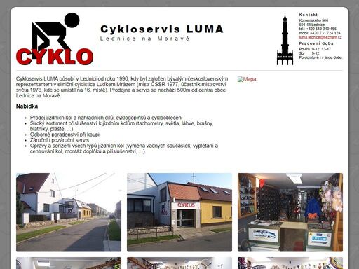 prodej jízdních kol a náhradních dílů, cyklodoplňků a cyklooblečení. záruční i pozáruční servis.