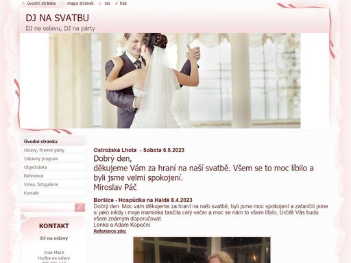 dj na svatbu zlín, uherské hradiště, uherský brod, luhačovice