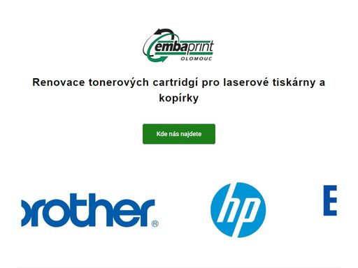 renovace tonerových cartridgí a prodej kancelářských potřeb. zkušenosti v oboru již více než 25 let.