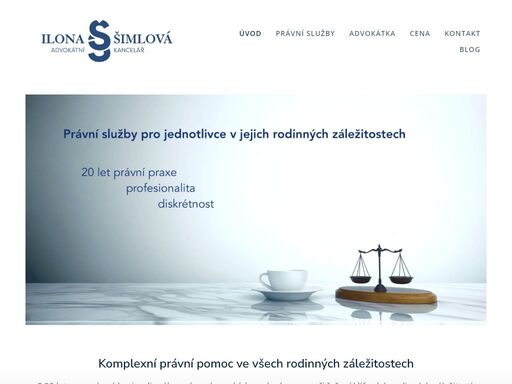 specialista - občanské právo a zastupování u soudu.