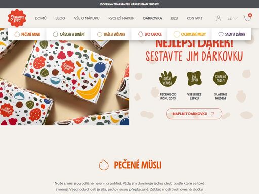 základ müsli tvoří ovesné vločky. slazené jsou medem a maštěné olivovým olejem. poměr přidaných surovin v jednotlivých směsích je poctivý. ovoce a oříšky jsou čerstvé od pečlivě vybraných dodavatelů. prostě müsli takové, jaké byste si upekli doma.
