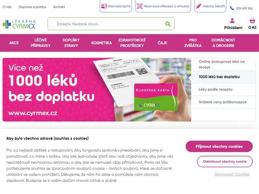 lékárna, léčiva, léky, vitamíny, lékárna online, lékárna on-line, lékárna e-shop