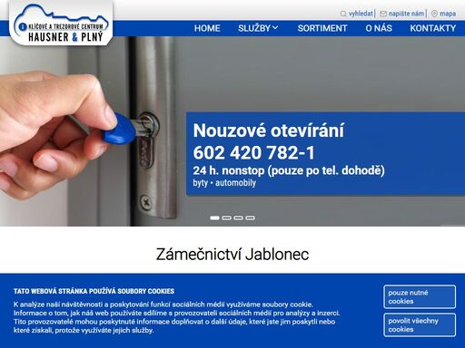 zámečnictví jablonec, bezpečnostní dveře, výroba klíčů všech druhů, otevírání automobilů, nouzové otevírání zámků.