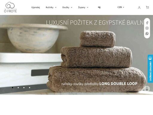 milujeme kvalitní bytový textil. přinášíme luxusní ručníky, osušky a kvalitní župany, které vám neudělají díru do kapsy. široká nabídka skladem s rychlým dodáním.