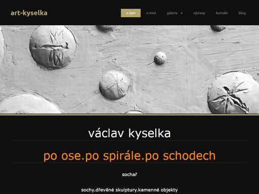 webová stránka sochaře václava kyselky. objekty a sochy ze dřeva, realizace ve veřejném prostoru, v zahradách a interiéru. výstavy, projekty, realizace.