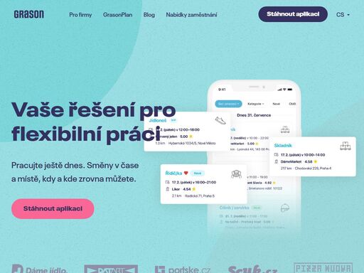 pracujte ještě dnes. směny v čase a místě, kdy a kde zrovna můžete.