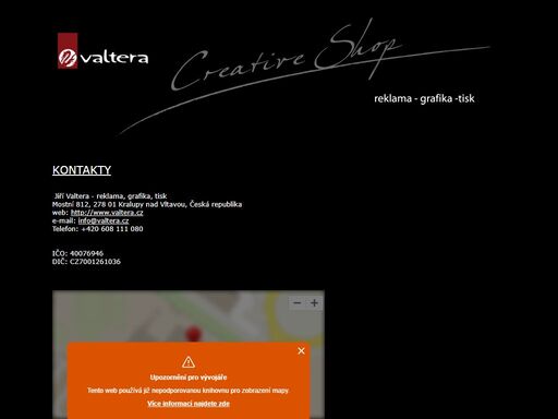 reklamní a grafické studio valtera nabízí profesionální služby v oblasti vizuální komunikace a reklamy