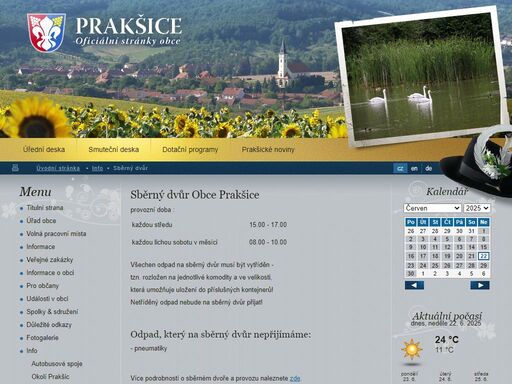 oficiální stránky obce prakšice