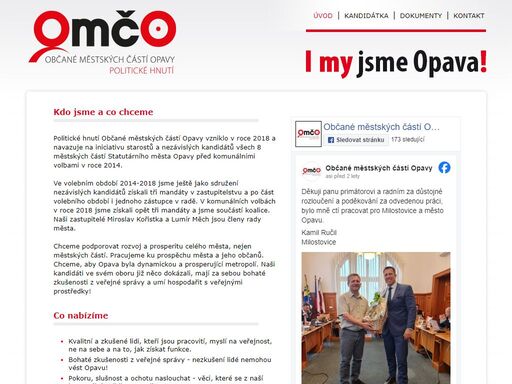 občané městských částí opavy, politické hnutí