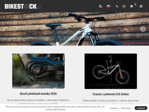 bikestock.cz - - - - obchod s cyklistikou, elektrokola, jízdní kola a servis