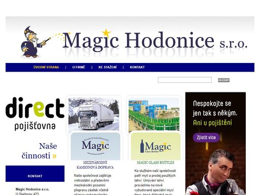 mezinárodní i vnitrostátní kamionová doprava, mytí a prodej použitých lahví, prodej vysoce kvalitních lícových cihel a cihlových obkladů