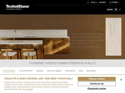technistone® je výrobce tvrzeného kamene. jde o přírodní a vyjímečně odolný materiál pro kuchyňskou desku, obklady do koupelny, dlaždice a další.