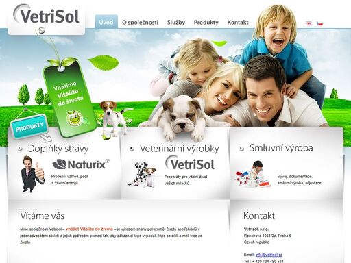 společnost vetrisol vyvíjí, vyrábí a prodává doplňky stravy naturix, veterinární výrobky vetrisol a nabízí smluvní výrobu.