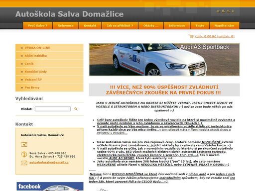 salva autoškola domažlice je nová moderní autoškola v domažlicích, řidičské průkazy skupiny b, akreditované středisko pro držitele profesního průkazu, školení referenských vozidel.