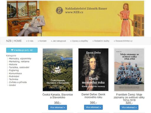 výhodný nákup | odborná, populárně naučná a vzdělávací literatura | nakladatelství zdeněk bauer (nzb). historie, dějiny, filozofie, literatura faktu