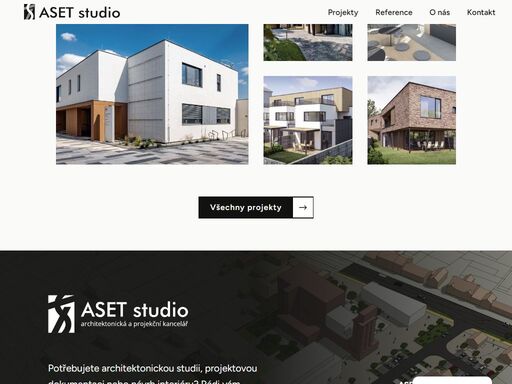 aset studio je architektonický a projekční ateliér se širokým záběrem v projektování obytných, občanských i průmyslových staveb.