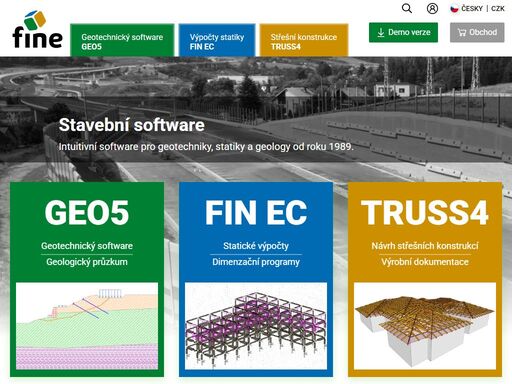 intuitivní software pro geotechniky, statiky a geology vyvíjíme od roku 1989. vyzkoušejte v čem jsou naše programy jedinečné!