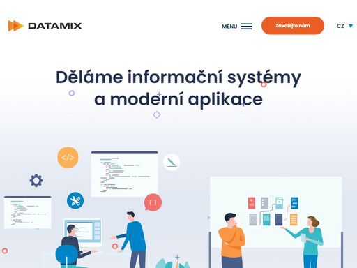 v datamixu děláme firmy organizovanější a systematičtější díky implementacím helios inuvio, adapty, rent, informačních systémů a vývoji softwaru na zakázku.
