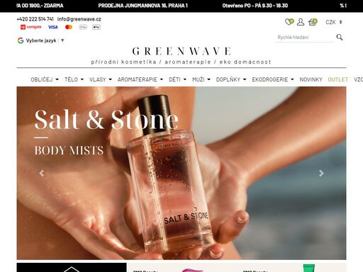 bio kosmetika, aromaterapie a ekodrogerie praha 1, primavera, dr.hauschka, weleda, ecover, tropicai, tautropfen, mádara, yes, alva ,greenwave.cz