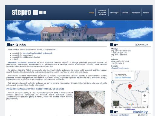provádíme stavebně technické průzkumy, zjišťování vlhkosti zdiva, dřevěných konstrukcí, mykologický a geologický průzkum, zkoušky pevnosti a sondy.