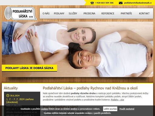 podlahy, vinylové podlahy, pokládka podlah, čištění podlah, koberce podlahářství láska rychnov nad kněžnou dodává podlahy, vinylové podlahy, koberce a další a realizuje služby jako pokládka podlah, čištění podlah, atd.