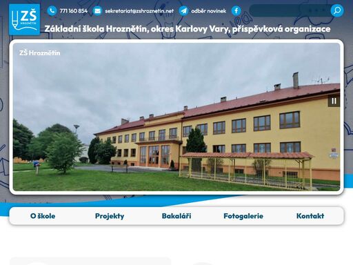 oficiální webové stránky základní školy hroznětín