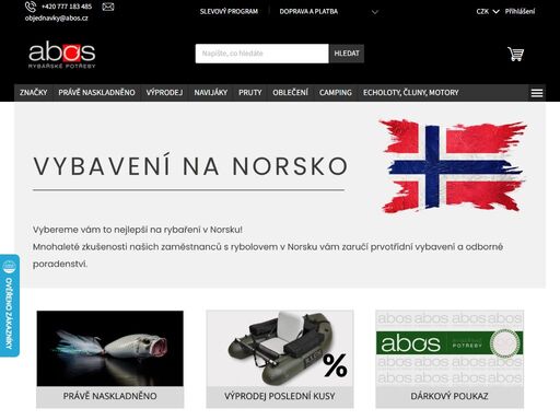 rybářské potřeby v praze – abos.cz. specialisté na přívlač, kaprařinu, feeder a norský rybolov. osobní zkušenosti a široký výběr skladem. navštivte nás!