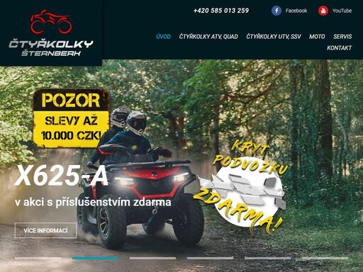 prodej a servis profesionálních užitkových i sportovních čtyřkolek a motorek cf moto