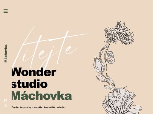 u nás ve wonder studio máchovka mladá boleslav si zacvičíte na wonder technology, opálíte se v soláriu, odpočinete si na masáži, zkrášlíte se na kosmetice, vyzvednete si balíček ze zásilkovny a celou návštěvu zakončíte vychutnáním si skvělé kávy a to jste ani nezažili vše co nabízíme!
